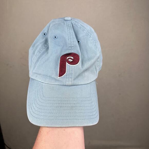MLB Philadelphia Phillies “1977” Cooperstown Franchise XL Powder Blue Hat Cap - Picture 2 of 5